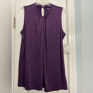 Liz Claiborne Purple Sleeveless Blouse